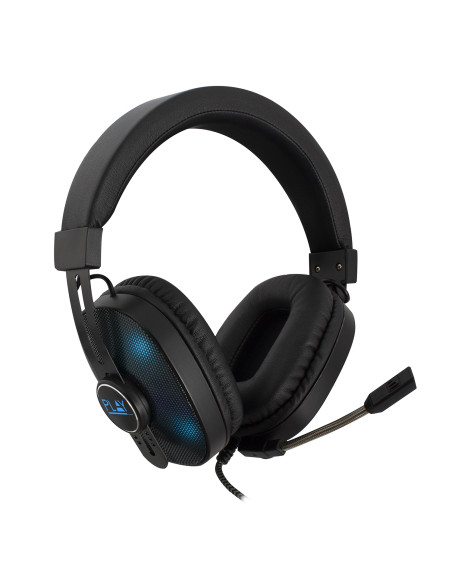 Ewent Play PL3321 Auriculares Alámbrico Diadema Juego Negro