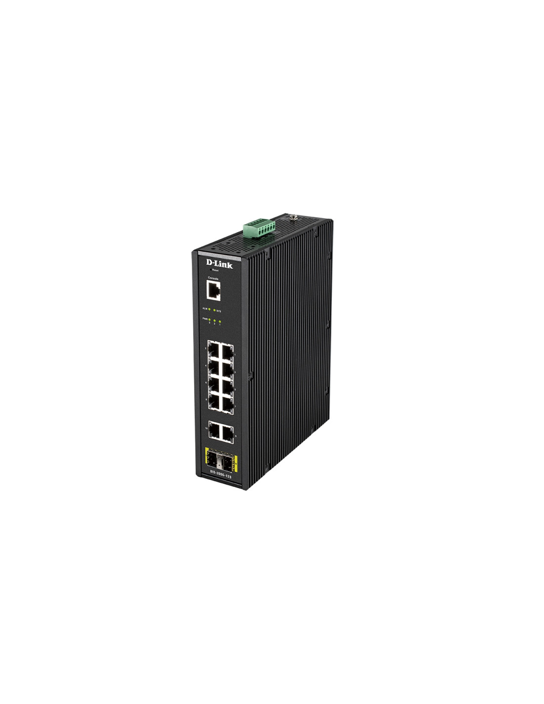 Switch D-Link Gestionado L2 10puertos Gigabit Ethernet 10/100/1000 Negro DIS-200G-12S