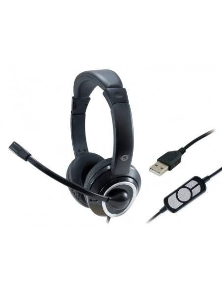Conceptronic POLONA Auriculares Alámbrico Diadema Llamadas/Música USB