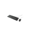 Teclado trust TKM-250 usb estandar + raton ambidextro negro 23977