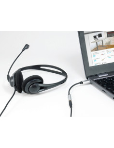 Adaptador cable equip gender changer usb tipo-c a 3.5 mm negro plata 133474 2