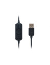 Equip Auriculares Diadema USB tipo A Negro