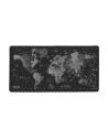 NATEC Alfombrilla Time Zone Map Maxi Negro, Gris