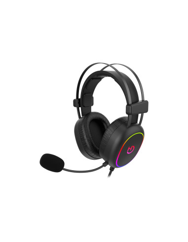 Hiditec Erys ARGB Auriculares Alámbrico Diadema Juego Negro