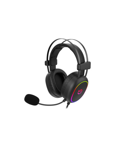 Hiditec Erys ARGB Auriculares Alámbrico Diadema Juego Negro