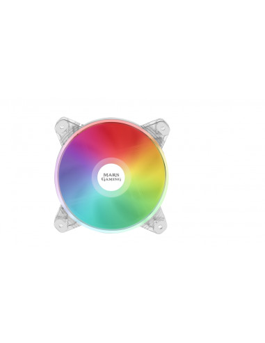 Mars Gaming MFD, Ventilador de PC 120mm RGB, Ultrasilencioso 14dB,
