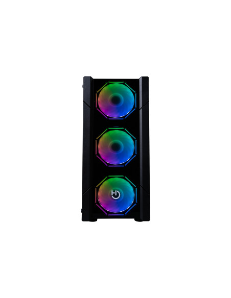 Hiditec V30 ARGB caja semitorre gaming spcc vidrio templado negro