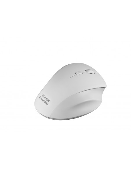 Mars Gaming Ratón Inalámbrico Ergonómico 3200 DPI Blanco