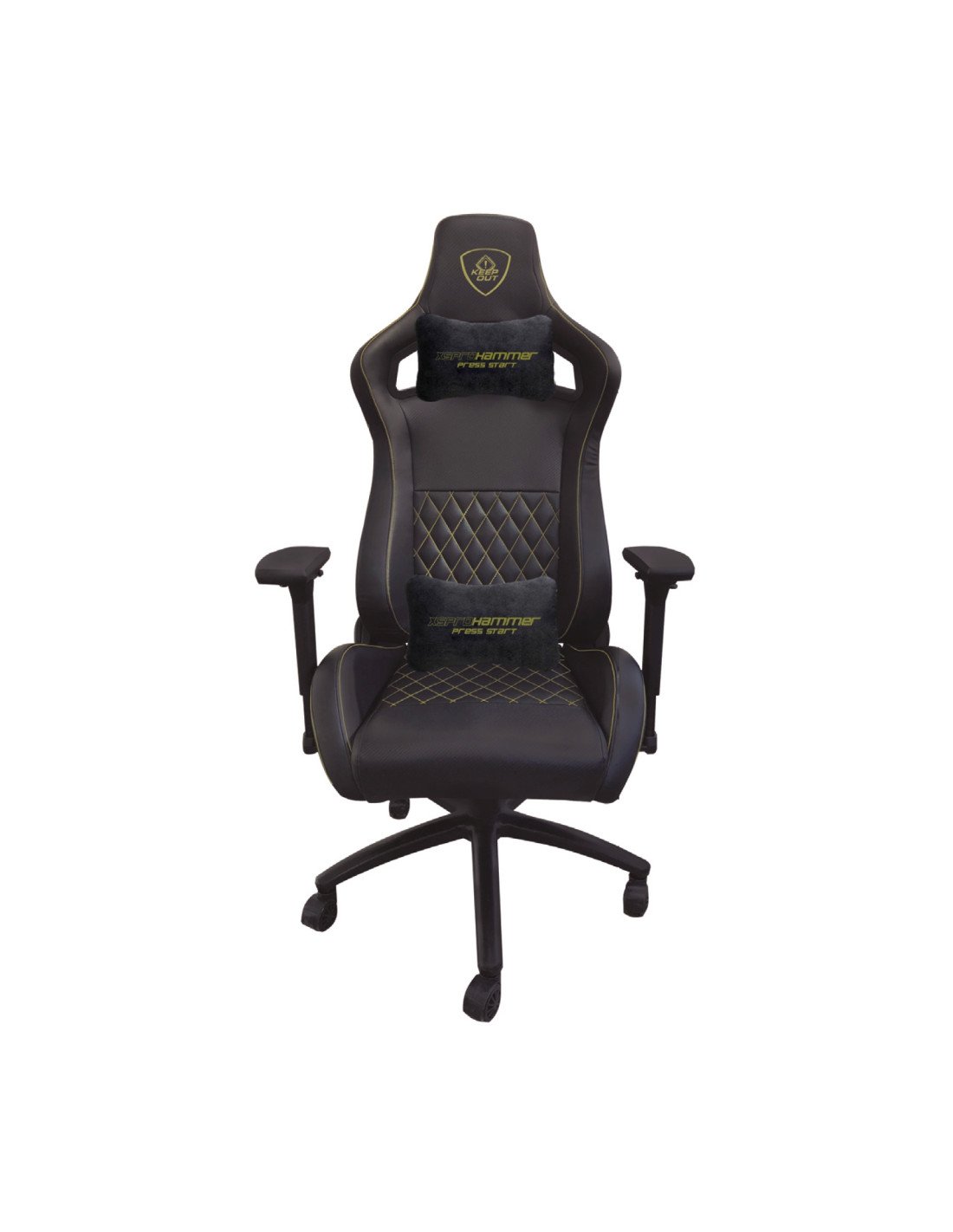 Keep Out Silla Gaming XS PRO HAMMER Negro, Dorado