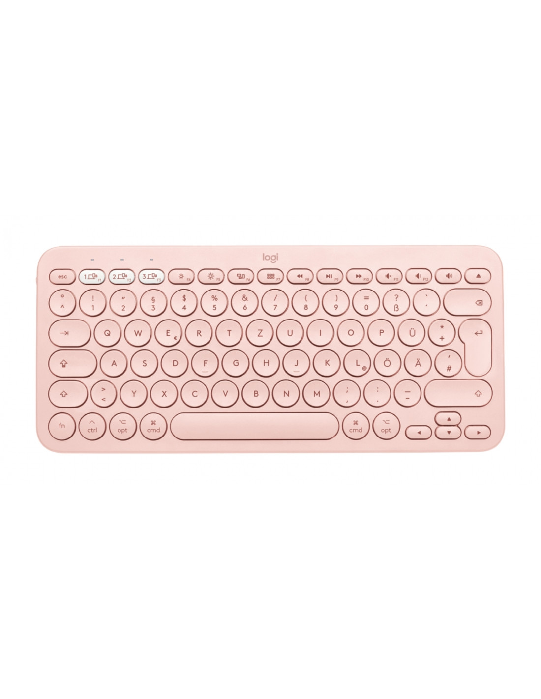Logitech K380 for mac Teclado bluetooth qwerty español rosa
