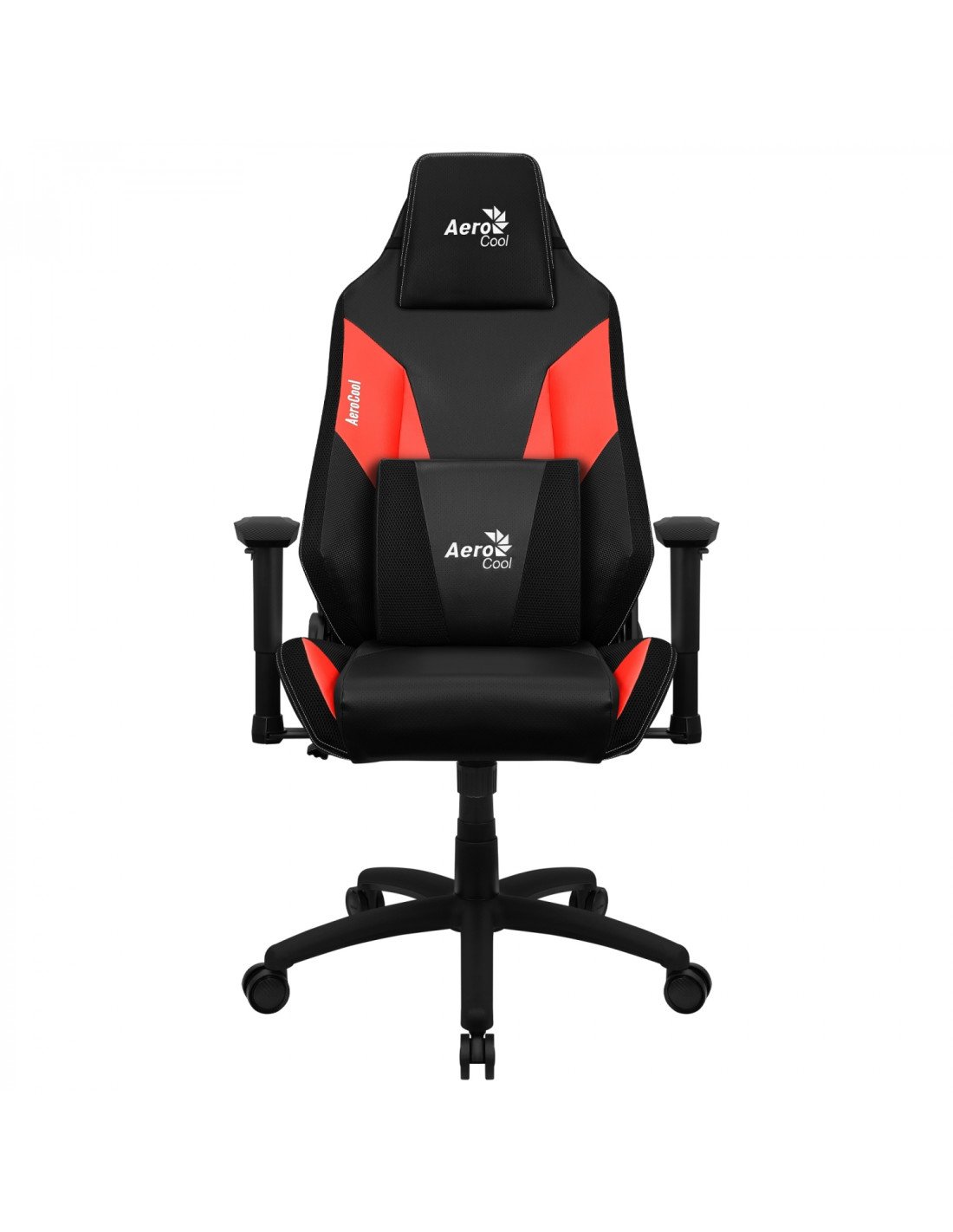 Aerocool Silla gaming profesional cojines acolchados tecnologia air Negro, Rojo
