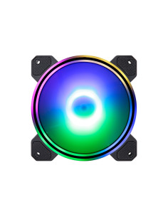 Hiditec N9-ARGB Ventilador caja 12cm led negro 2