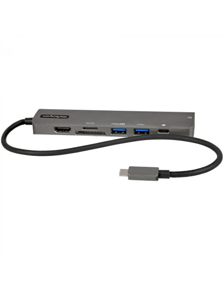 StarTech.com Adaptador Multipuertos USB C - Docking Station USB Tipo C a HDMI 2.0 4K 60Hz - Entrega de Alimentación 100W Pass-t