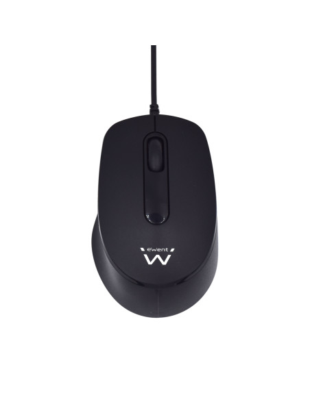 Ratón Ewent Ambidextro USB tipo A Í???ptico 1000 DPI
