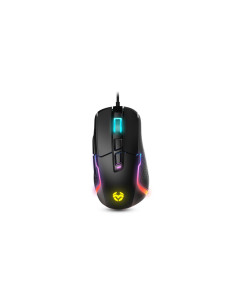 Ratón Krom Kick mano derecha USB tipo A Í???ptico 6200 DPI Negro