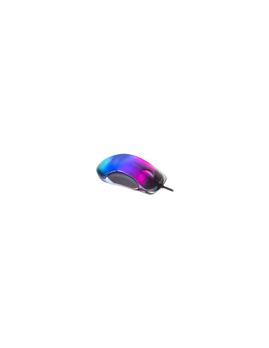 Mars Gaming MMGLOW Ratón Gaming RGB Chroma-Glow Acabado Espejo 12800 DPI Negro