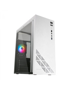 Mars Gaming MC100W - Caja Gaming ATX, ventilador 90mm FRGB,