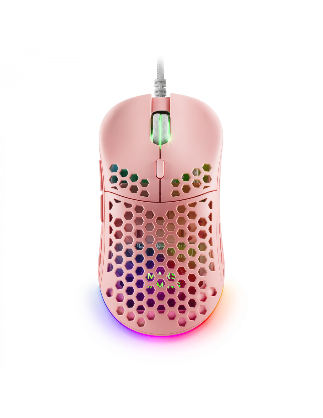 Mars Gaming MM55P Rosa Ratón Gaming RGB Chroma Ultra-ligero 55g 12800 DPI