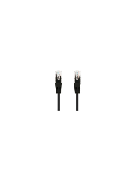Nanocable Cable Red Latiguillo RJ45 CAT.6 UTP AWG24, Negro, 25 cm