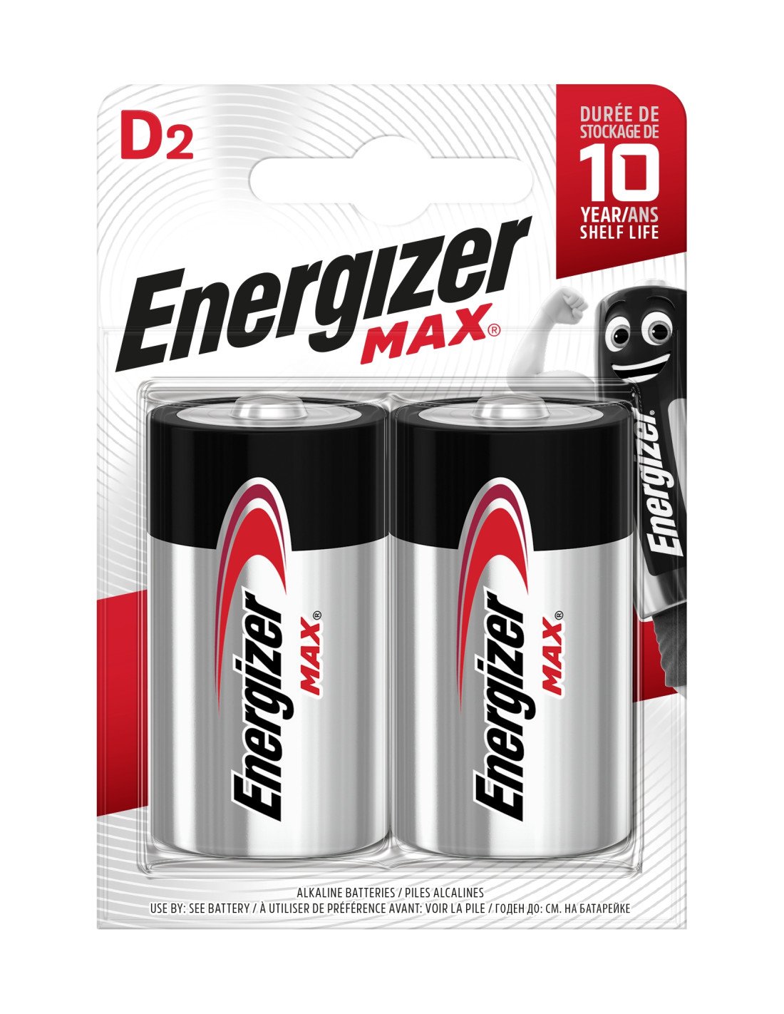Energizer MAX â?????? D BaterÍa de un solo uso Alcalino
