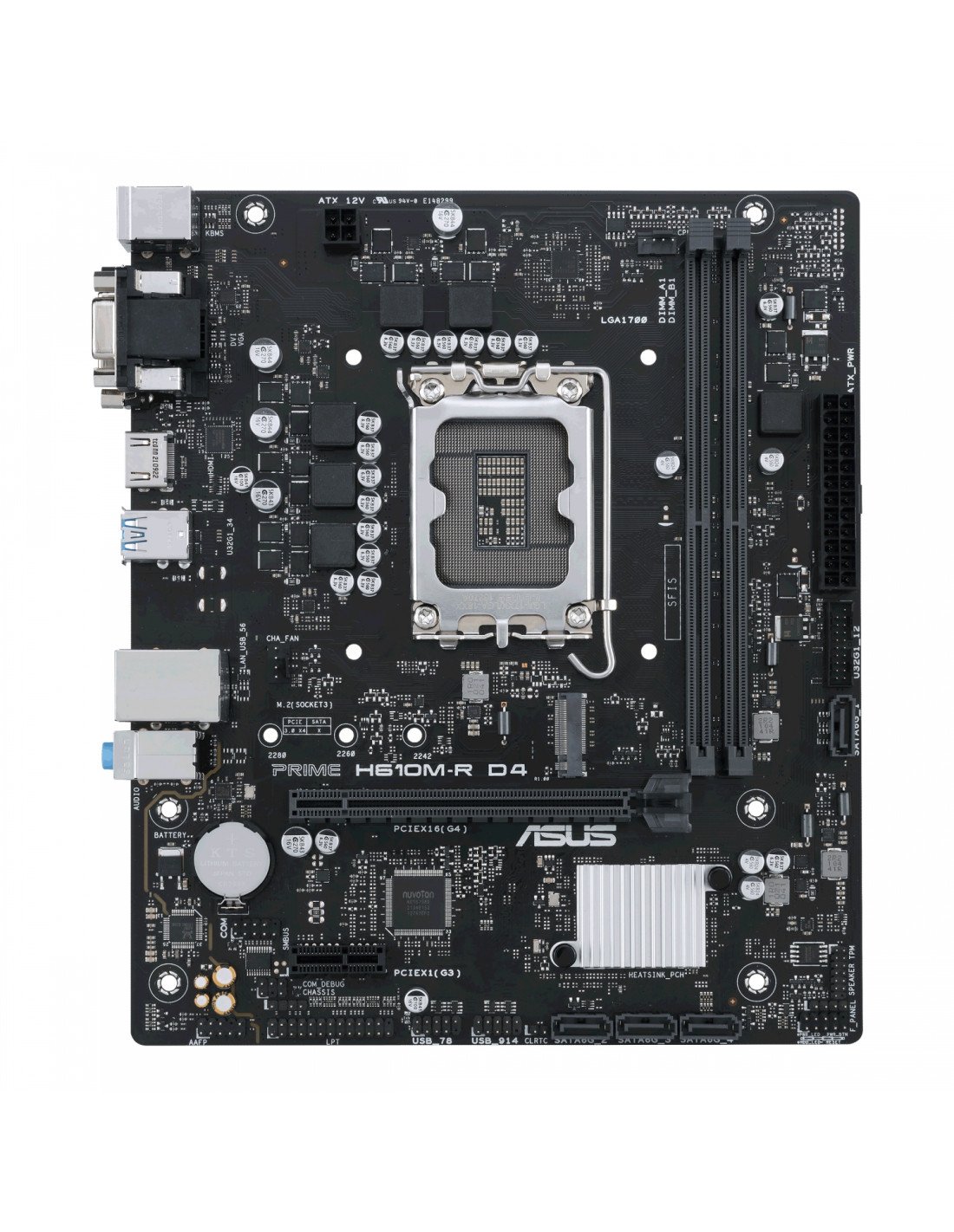 ASUS PRIME H610M-R D4 Intel H610 LGA 1700 micro ATX