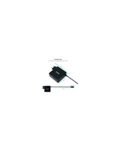 TooQ TQLC-USBC90PD adaptador e inversor de corriente Auto 90 W Negro 2