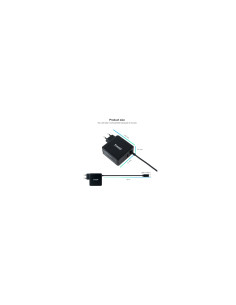 TooQ TQLC-USBC65PD adaptador e inversor de corriente Interior 65 W Negro 2