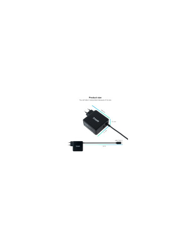 TooQ TQLC-USBC65PD adaptador e inversor de corriente Interior 65 W