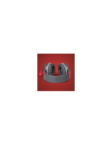 FR-TEC Samus Auriculares Alámbrico Diadema Juego Negro, Gris, Rojo