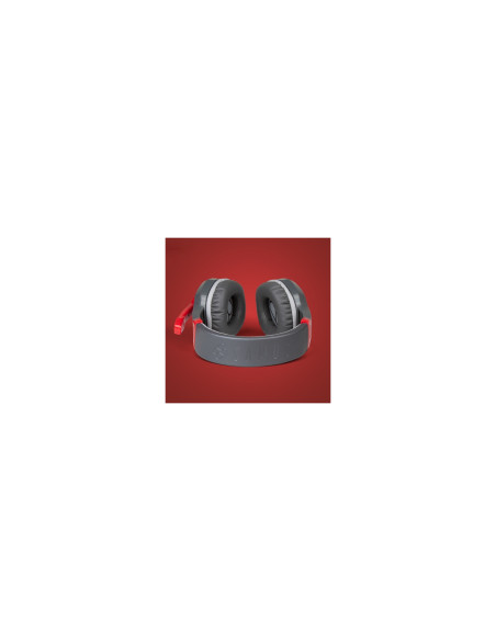 FR-TEC Samus Auriculares Alámbrico Diadema Juego Negro, Gris, Rojo