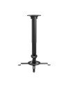AISENS Soporte Universal Giratorio, Inclinable y Extensible de Techo para Proyector 13.5Kg, Negro