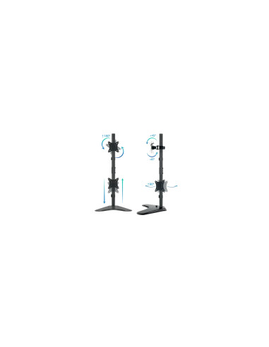 TooQ DB1703TNV-B soporte para monitor 81,3 cm (32") Escritorio Negro