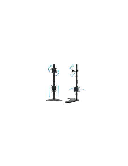 TooQ DB1703TNV-B soporte para monitor 81,3 cm (32") Escritorio Negro