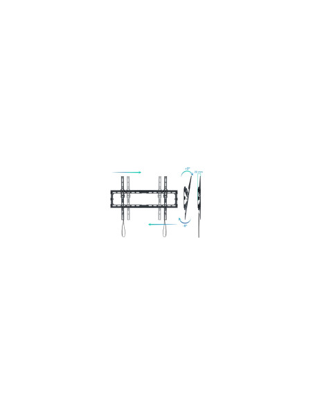 TooQ LP1081T-B soporte para TV 2,03 m (80") Negro