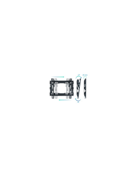 TooQ LP1044T-B soporte para TV 109,2 cm (43") Negro