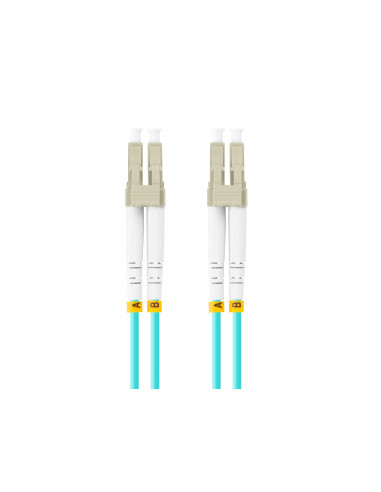 Lanberg FO-LULU-MD31-0010-TQ cable de fibra optica 1 m LC/UPC OM3 Color aguamarina