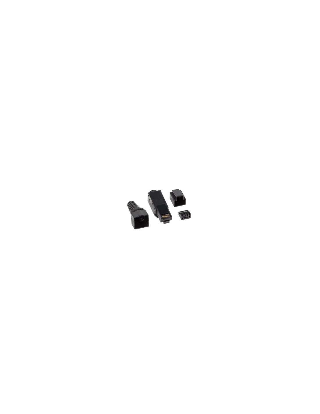 Lanberg PLU-6000TL conector RJ-45 Negro