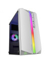 Mars Gaming MC-S1 Blanco Caja PC Compacta Gaming Micro-ATX Iluminación ARGB 12 Modos Ventilador FRGB Ventana Lateral Completa