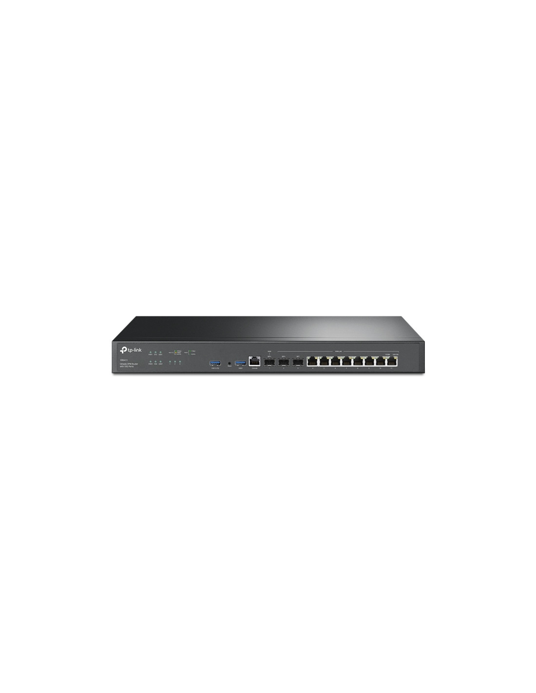 TP-Link ER8411 router Gigabit Ethernet Negro
