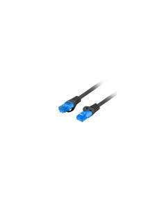 Lanberg PCF6A-10CC-0300-BK cable de red Negro 3 m Cat6a S/FTP (S-STP)