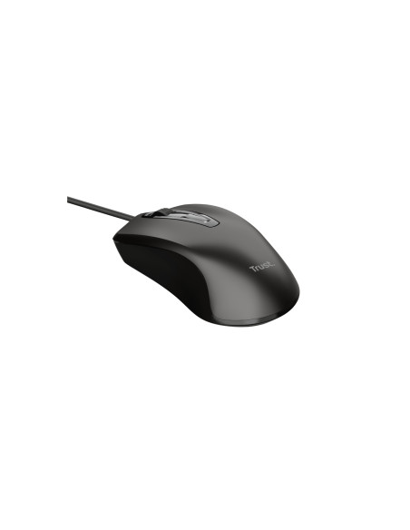 Trust 24657 ratón Ambidextro USB tipo A Í???ptico 1200 DPI