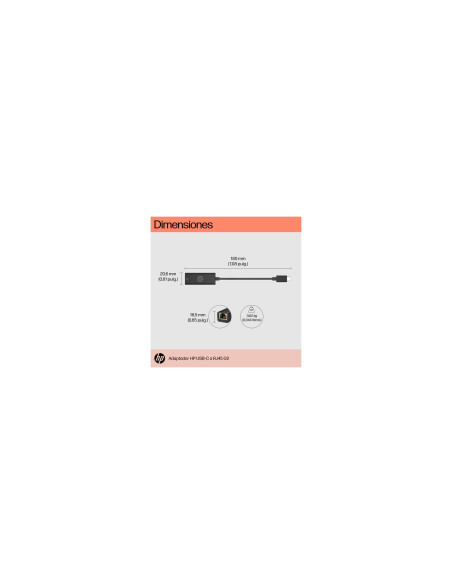 HP Adaptador USB-C a RJ45 G2