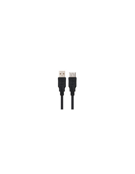 Nanocable CABLE USB 2.0, TIPO A/M-A/H, NEGRO, 1.8 M