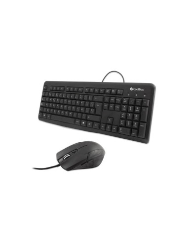 COMBO TECLADO/RATON COOLBOX KTR-01U USB NEGRO