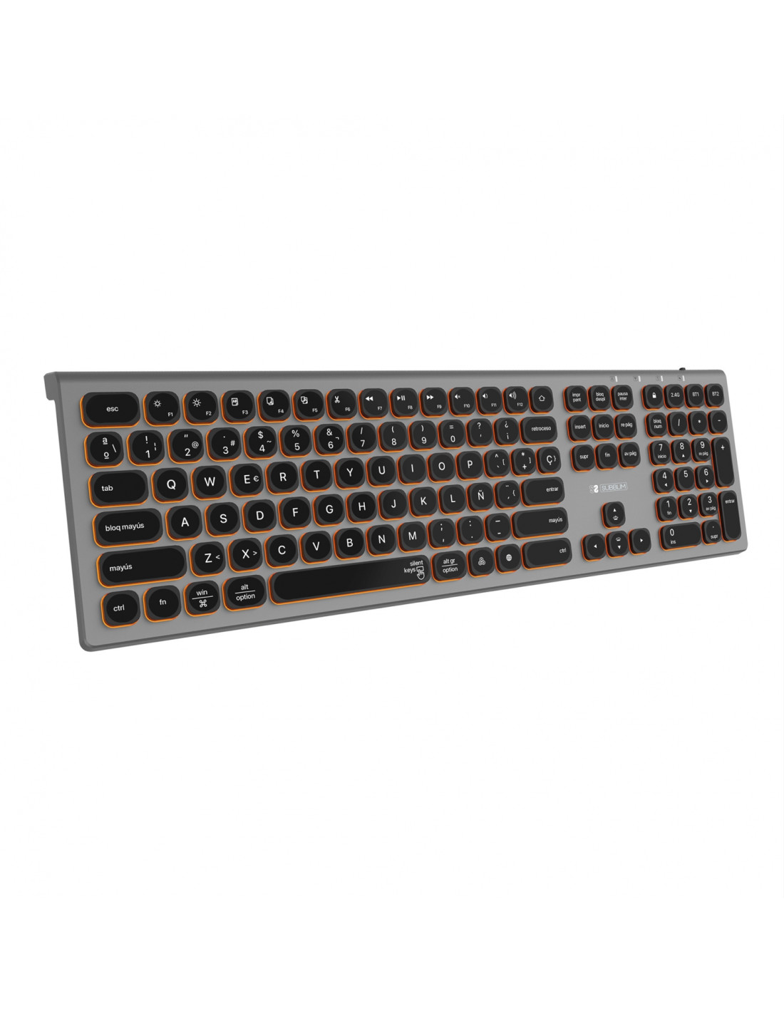 SUBBLIM Teclado Bluetooth/2.4G Master iluminado Ext G/N