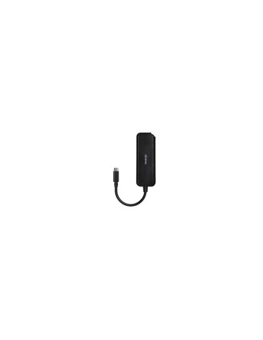 AISENS Hub USB 3.1 USB-C, USB-C/M-4x Tipo A/H, Negro, 15cm