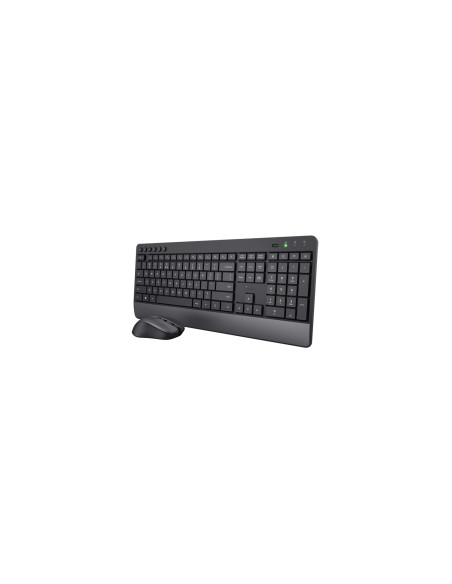 Trust Trezo teclado Ratón incluido RF inalámbrico QZERTY Español Negro
