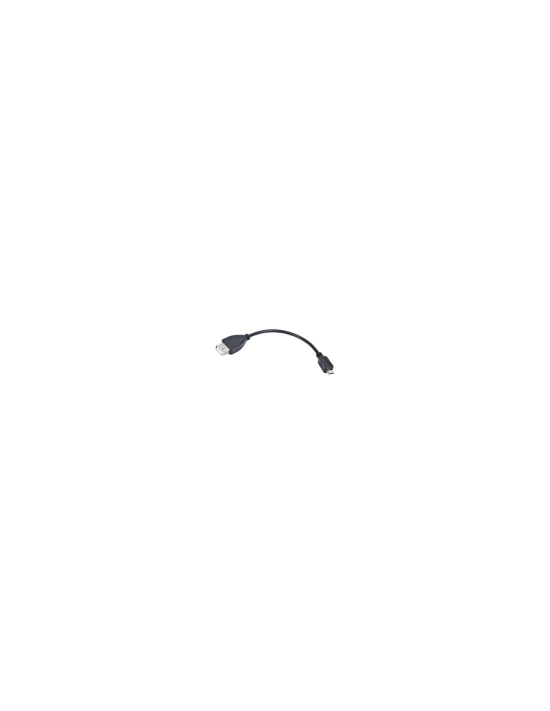 Lanberg OEM-0006 cable USB 0,15 m USB 2.0 USB A Micro-USB B Negro