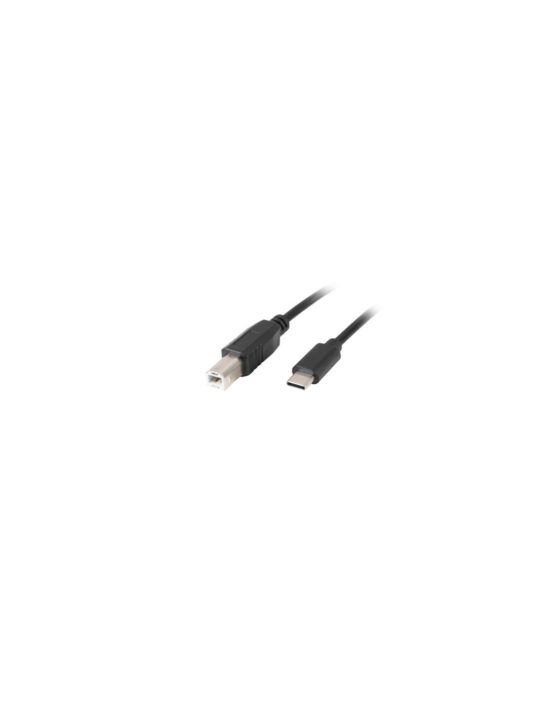 Lanberg CA-USBA-14CC-0030-BK cable USB 3 m USB 2.0 USB B USB C Negro