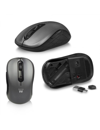 Ewent EW3272 teclado Ratón incluido RF inalámbrico QWERTY Español Negro